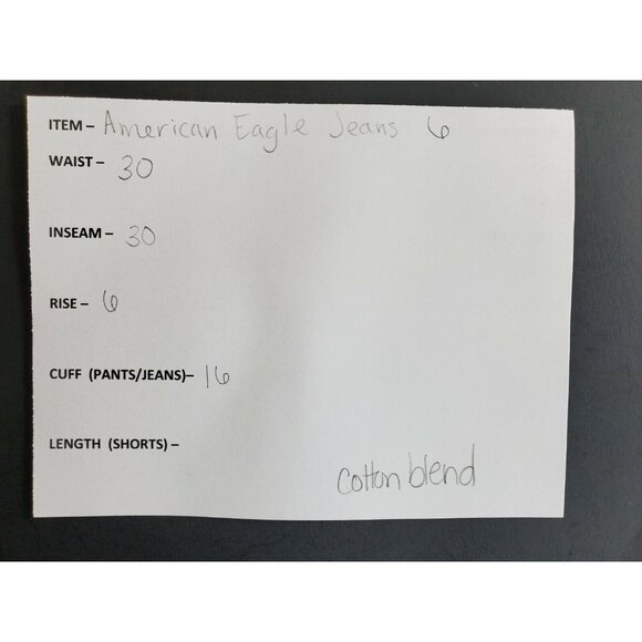 American Eagle Jeans Women's Size 6 Slim Boot Stretch Dark - Picture 6 of 7